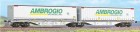 40263 ACME Articulated Container car type Sggmrss 90 of AAE loaded  with containers
